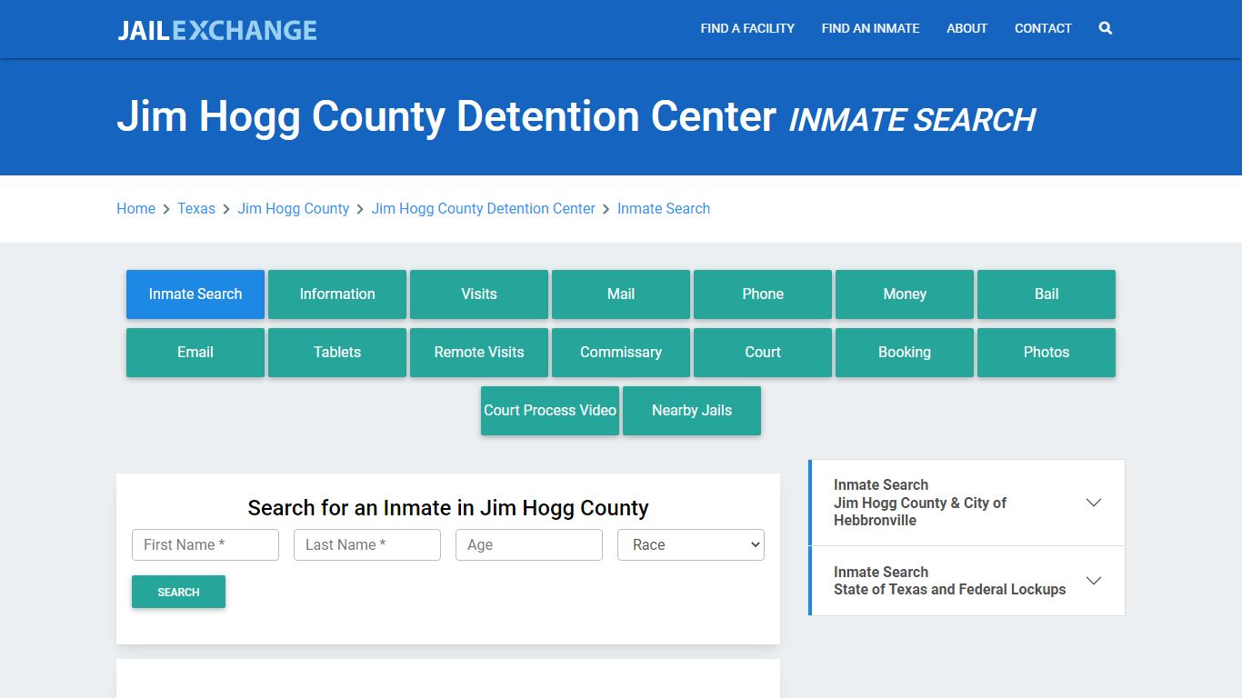 Jim Hogg County Detention Center Inmate Search - Jail Exchange